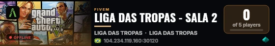 LIGA DAS TROPAS - SALA 2 live status badge