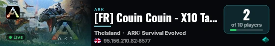 [FR] Couin Couin - X5 Tam + RSS + XP - REPRO x30 - (v361.7) live status badge