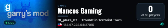 Mancos Gaming live status badge