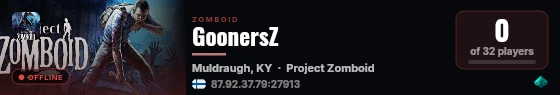 GoonersZ live status badge