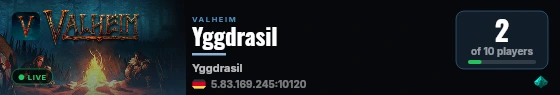 Yggdrasil live status badge