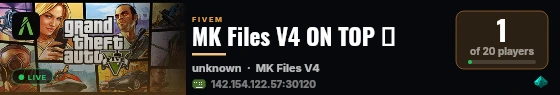 MK Files V4 ON TOP 🔥 live status badge