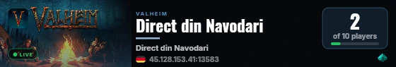 Direct din Navodari live status badge