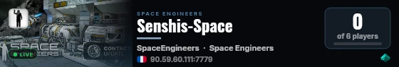 Senshis-Space live status badge