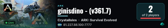 ginisdino - (v361.7) live status badge