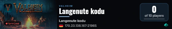 Langenute kodu live status badge