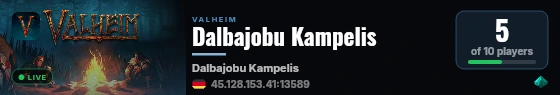 Dalbajobu Kampelis live status badge