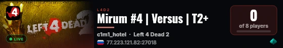 Mirum #4 | Versus | T2+ live status badge