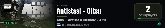 Antistasi - Oltsu live status badge