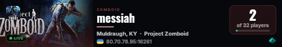messiah live status badge