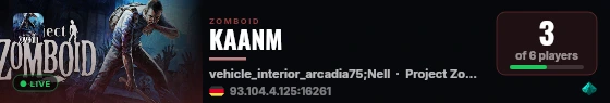 KAANM live status badge