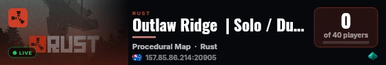 Outlaw Ridge  | Solo / Duo  | Map Wipe Thursdays  | BP Wipe Mon live status badge