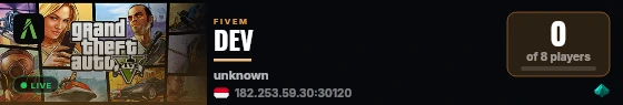 DEV live status badge