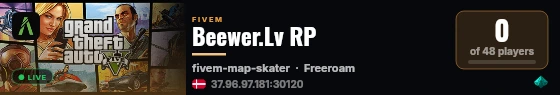 Beewer.Lv RP live status badge