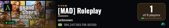 [MAD] Roleplay live status badge