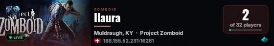 Ilaura live status badge