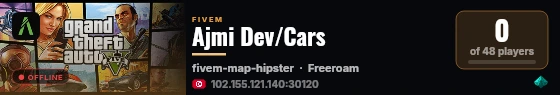 Ajmi Dev/Cars live status badge