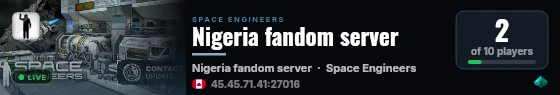 Nigeria fandom server live status badge