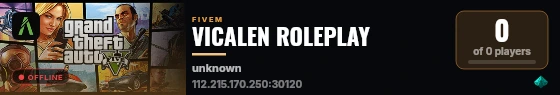 VICALEN ROLEPLAY live status badge