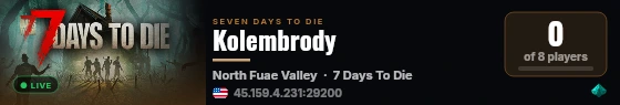 Kolembrody live status badge