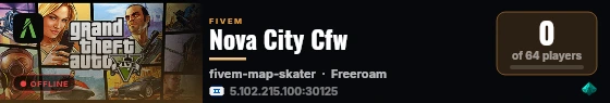 Nova City Cfw live status badge