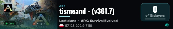 tismeand - (v361.7) live status badge