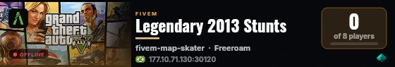 Legendary 2013 Stunts live status badge
