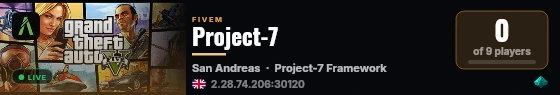 Project-7 live status badge