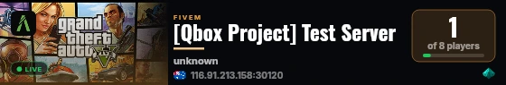 [Qbox Project] Test Server live status badge