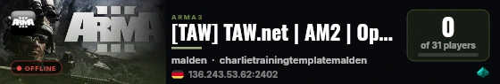 [TAW] TAW.net | AM2 | Operation #3 [EU] live status badge