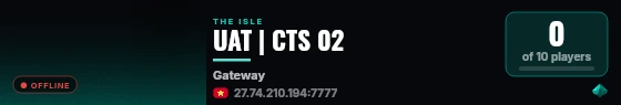 UAT | CTS 02 live status badge