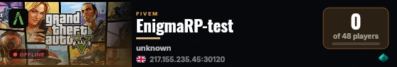 EnigmaRP-test live status badge