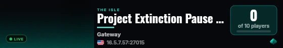 Project Extinction Discovery 174924 live status badge