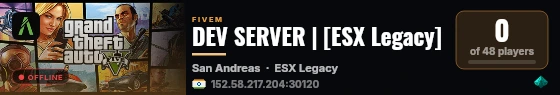 DEV SERVER | [ESX Legacy] live status badge
