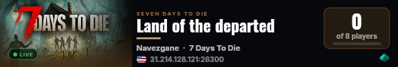Land of the departed live status badge
