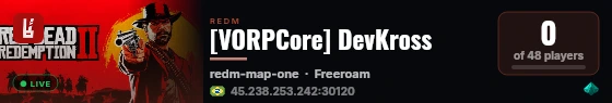 [VORPCore] DevKross live status badge