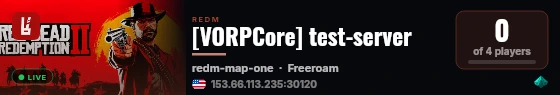 [VORPCore] test-server live status badge