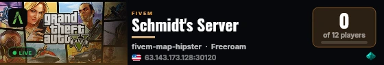 Schmidt's Server live status badge