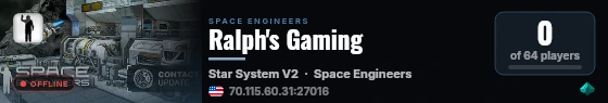 Ralph's Gaming live status badge