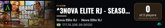 ^3NOVA ELITE RJ - SEASON 1 live status badge