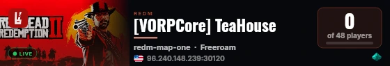 [VORPCore] TeaHouse live status badge