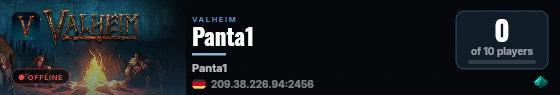 Panta1 live status badge