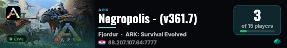 Negropolis - (v361.7) live status badge