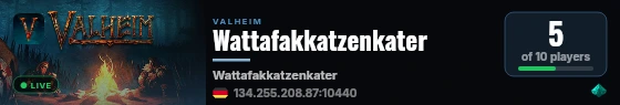 Wattafakkatzenkater live status badge