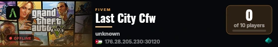Last City Cfw live status badge