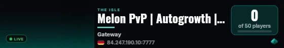 Melon PvP | Autogrowth | Arenas | Economy live status badge