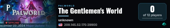 The Gentlemen's World live status badge