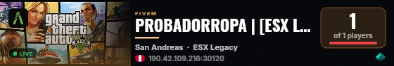 PROBADORROPA | [ESX Legacy] live status badge