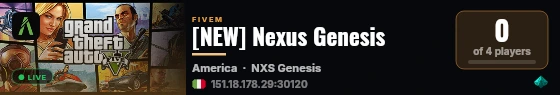 [NEW] Nexus Genesis live status badge