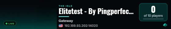 Elitetest - By Pingperfect.com live status badge